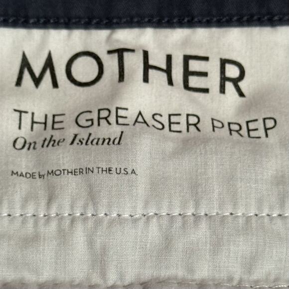 Mother The Pleated Greaser Prep Pants Womens Size 29 Blue On The Island Preppy - Picture 3 of 13